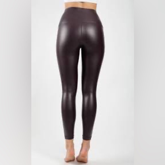 NWT 90 Degree Reflex High Rise Faux Leather Leggings - Picture 5 of 11